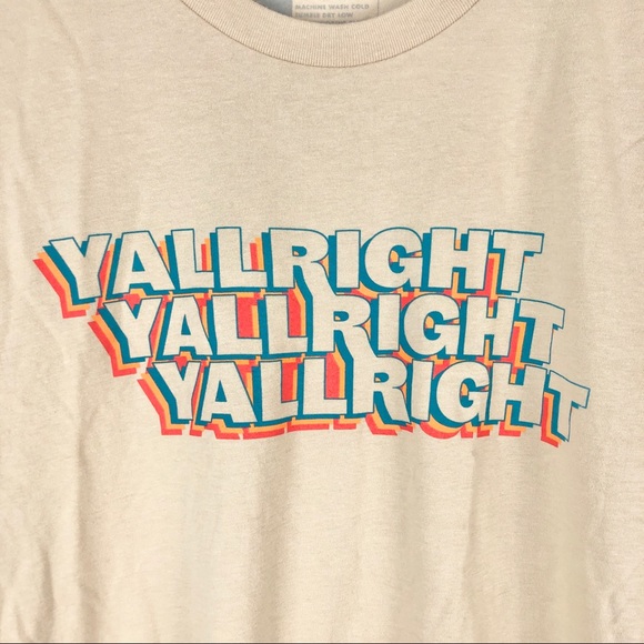 TX Humor Y’all Right Graphic Tee M - Picture 3 of 4